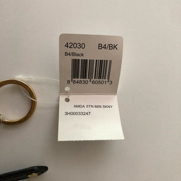 NEW! NWT Coach Amanda Black Satin Mini Skinny Card Case/Coin Purse - Picture 8 of 10